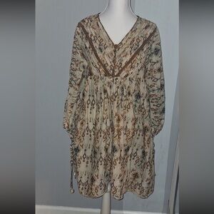 100% cotton boho dress